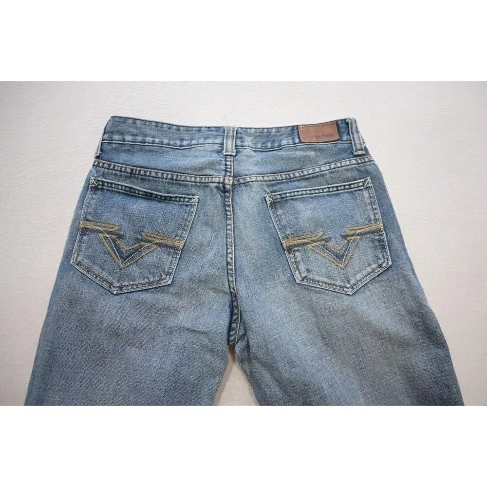 Urban Pipeline Slim Straight Rugged Denim Light‎ Blue Jeans Mens Sz 30 x 30